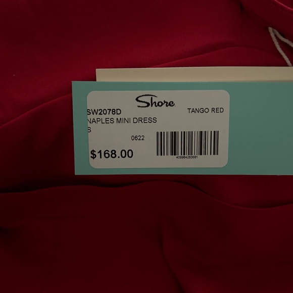 NWT Shore Brand dress S red - Picture 6 of 7